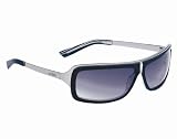 Angel Black on Black Stripe Skyler Sunglasses w Smoke Gradient Lens by