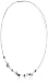 Pure Grey Crystal Cube No. 2012 Ladies' Necklace 3 Rows White / Green 45 cm