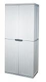Gracious Living 91012-1CFP Cabinet Tall Utility with 4 Shelves