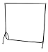 Kitchen & Housewares : 5ft Robust Chrome and Black Clothes Rail with stronger than the normal rail frame.
