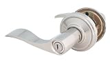 Sterling Plus GLF40SAQLH-619 Aqua Privacy Door Lever, Left Hand, Satin Nickel