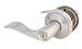 Tools & Hardware : Sterling Plus GLF40SAQLH-619 Aqua Privacy Door Lever, Left Hand, Satin Nickel