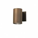 IMAGE OF Kichler Lighting 9234AZ 7-Inch 1-Light Incandescent Outdoor Wall Mount, Architectural Bronze