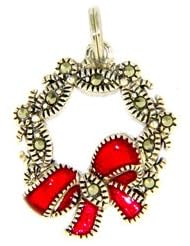Judith Jack Christmas Wreath Charm