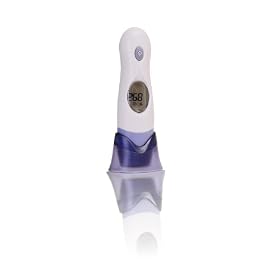 Temperature Check 4-in-1 Digital Infrared Thermometer (Ear/Forehead/Ambient/Clock)