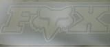 Fox Racing Decal Sticker (New) White X2