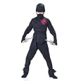 Black Ninja Boy Fighter Child Halloween Costume