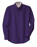 NEW Port Authority - Long Sleeve Easy Care Shirt Purple-L