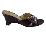 Anne Klein Women's Madrina Sandal Brown Leather