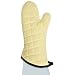 San Jamar KM15 Kevlar Fire Retardant Temperature Protection Oven Mitt, 15" Length, Gold