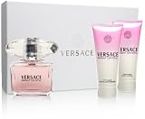 Versace Bright Crystal by Versace for Women 3 Piece Set Includes: 3.0 oz Eau de Toilette Spray + 3.4 oz Perfumed Body Lotion + 3.4 oz Perfumed Bath and Shower Gel