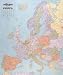 Map Marketing Europa Political Map Framed 64 Miles to 1 inch Scale 1026x1046mm Ref FRAMWEUR