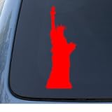 STATUE OF LIBERTY - New York - Vinyl Decal Sticker #1312 | Vinyl Color: Red