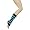 Black/Turquoise Stripes (Stirrup)