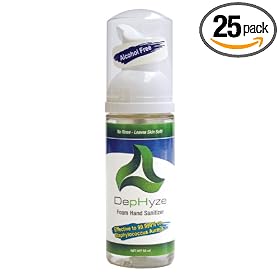 DepHyze Foaming Hand Sanitizer, 50M/L Bottles (Pack of 25)