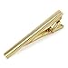 BlingWorld New Durable Men Boys Alloy Gold Plated Tone Simple Necktie Tie Pin Clasp Clip