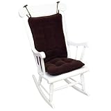 Greendale Home Fashions Standard Rocking Chair Cushion Set, Cherokee Solid, Wine