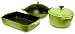 Paylesscookware Light Green 5-piece Classic Cast Iron Cookware Set