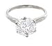 Certified 1.00 Carat G VS2 Round Cut Diamond Engagement Solitaire Ring in 18ct Solid White Gold