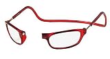 CliC Adjustable Front Connect Reader, 1.75 Strength, Red Frame