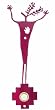 Deer Shaman Doorbell in Magenta Pink Steel, #11537