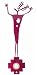 Deer Shaman Doorbell in Magenta Pink Steel, #11537