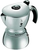 Bialetti 2-cup Mukka Express Stovetop Cappuccino Maker- Polished Silver by Bradshaw