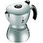 Bialetti 2-cup Mukka Express Stovetop Cappuccino Maker- Polished Silver