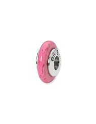Reflections(tm) Sterling Silver Pink Magnasite Stone Bead / Charm