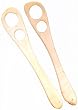 Left - Right Hand Mixing Spoon Pair Hard Maple USA Made