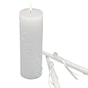 Sparkling Entwined Unity Candle Set - White