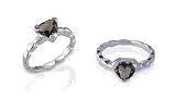 Trillion Cut Smoky Quartz Ring Sterling SIlver