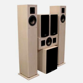ANV AV-152O Powered 5.1 Home Theater Speaker System, Ivory Finish
