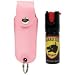 Pepper Spray Pink Faux Leather Case Key Ring Stylish Modern Design High Quality Practical