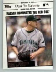 2008 Topps Year in Review #YR160 Scott Kazmir - Tampa Bay Rays (Topps Update) (Baseball Cards)