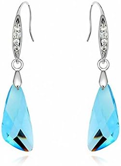 Jewistic Crystal Violet Cube Rhodium-Plated Necklace Made with Swarovski Elements 5L50158