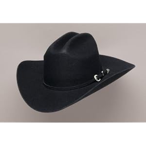 Raw Edge Wool Felt Cowboy Hat by Black Felt Hats