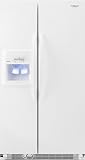 Review Whirlpool  / Whirlpool Gold GC3JHAXTQ 23.0 cu. ft. Counter-Depth Side-by-Side Refrigerator with 3 Slide-Out SpillGuard Glass Shelves, Accu-Chill Temperature Management, In-Door-Ice Dispensing System and External Ice/Water Dispenser: White-on-White