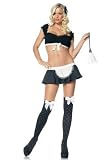 Sexy 5PC Naughty French Maid Halloween Costume