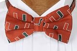 Miami Bow Tie - University of Miami Orange Pre-Tied Bow Tie with U Logo