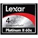 Electronics : Lexar CF4GB-80-708 4GB Platinum II Compact Flash