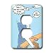 Rich Diesslins Funny Religious Light Cartoons - Noah and Bill Cosby - Light Switch Covers - 2 plug outlet cover Image