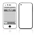 Solid State White Design Protective Skin Decal Cover Sticker for Apple 3G iPhone