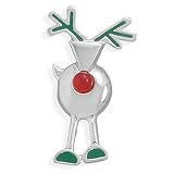 Jewelry Locker Agate/Enamel Reindeer Pin