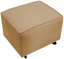 The Rockabye Glider Serenity Ottoman, Bella Velvet Coffee