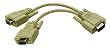 Cables To Go - 25246 - 8in Econo HD15M to (2) Female SVGA Y-Cable