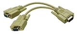 Cables To Go - 25246 - 8in Econo HD15M to (2) Female SVGA Y-Cable