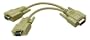 Cables To Go - 25246 - 8in Econo HD15M to (2) Female SVGA Y-Cable