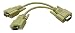 Cables To Go - 25246 - 8in Econo HD15M to (2) Female SVGA Y-Cable