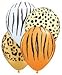 Safari Print Zebra Leopard Tiger Cheetah Print Latex Party Supply Balloons